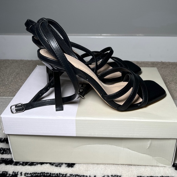 Nordstrom Black Strappy Heels/Heeled Sandals - Picture 9 of 10